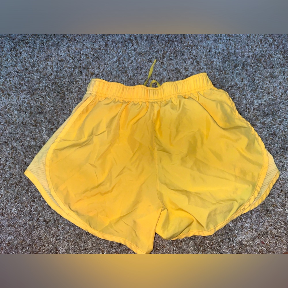 Orange Nike Athletic Shorts (size small)